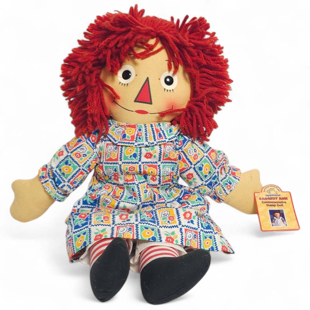 VTG Rare Raggedy Ann Commemorative Stamp Doll